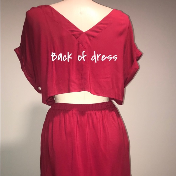 BCBGENERATION Ruby Red Open Back Dress ▪️sz Med - Picture 5 of 8